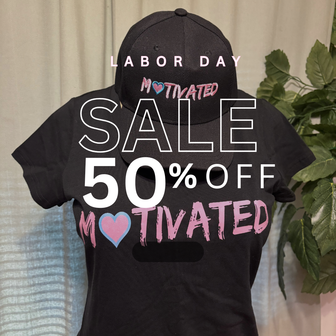 Labor Day Promo! Motivated Set: T-Shirt & Baseball Cap