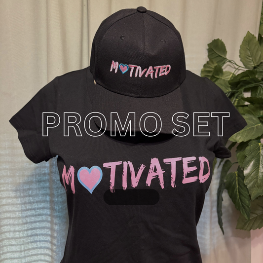 Motivated T-Shirt & Baseball Cap Set!