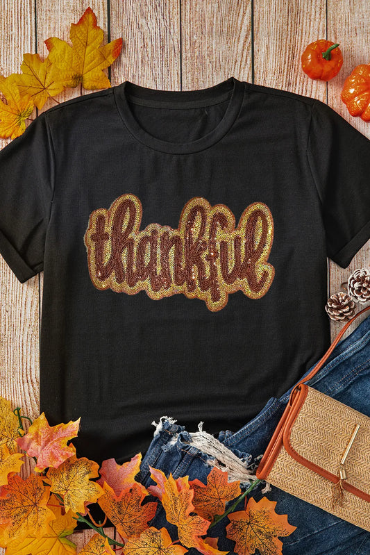 Jessica THANKFUL Sequin T-Shirt